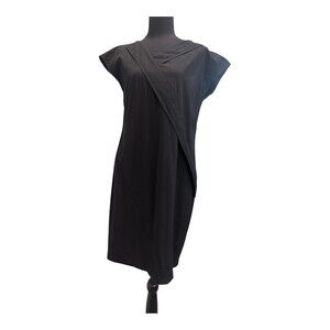 Boss By Hugo Boss Diviene Black V-Neck Dress Size 8